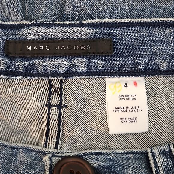 Marc Jacobs Bootcut Mid-Rise Released Hem Denim Blue Jeans | Women's 4 - Picture 13 of 15